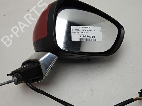 Used Right mirror CITROËN C3 II (SC_) 1.6 HDi 90 (90 hp) 31074274