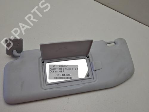 Used Left sun visor PEUGEOT 208 I (CA_, CC_) 1.0 VTi (68 hp) 30353209