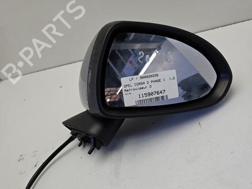 Used Right mirror OPEL CORSA D (S07) 1.2 LPG (L08, L68) (80 hp) 31847614