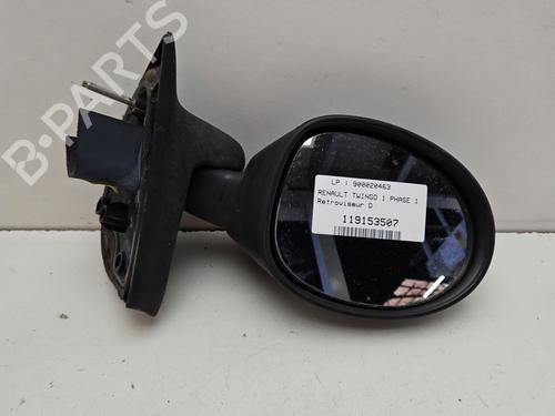 Used Right mirror RENAULT TWINGO I (C06_) 1.2 (C066, C068) (58 hp) 31855368