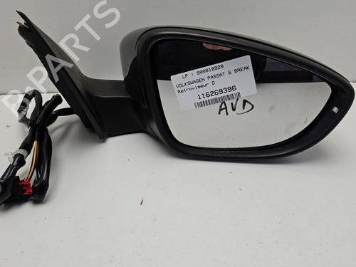 Bakspejl Højre VW PASSAT B7 Variant (365) 1.6 TDI (105 hp) 30696287