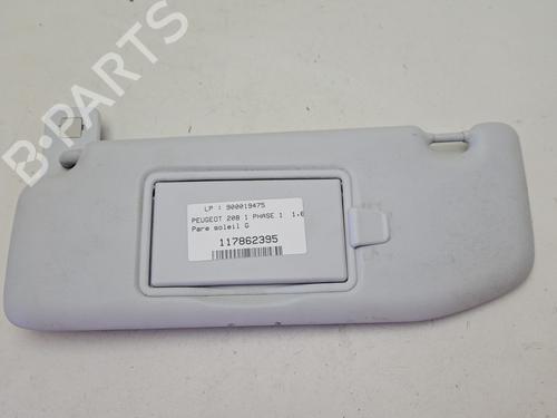 Used Left sun visor PEUGEOT 208 I (CA_, CC_) 1.6 HDi (92 hp) 31957473