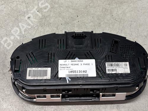 Instrument cluster RENAULT MEGANE III Hatchback (BZ0/1_, B3_) 1.5 dCi (BZ09, BZ0D, BZ1W, BZ29, BZ14) | BP29368093C47 