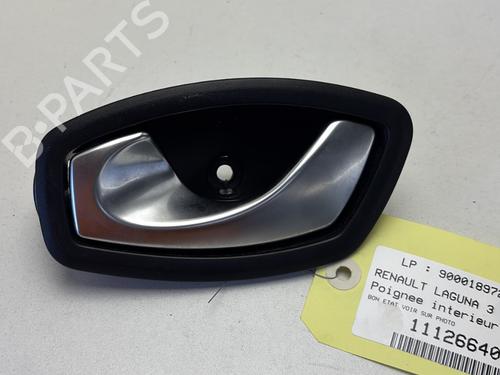 Used Front left interior door handle RENAULT LAGUNA Coupe (DT0/1) 2.0 dCi (DT0M, DT0N, DT0S, DT19, DT1F) (173 hp) 31957192