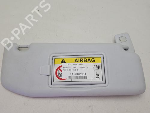 Used Right sun visor PEUGEOT 208 I (CA_, CC_) 1.6 HDi (92 hp) 31957472