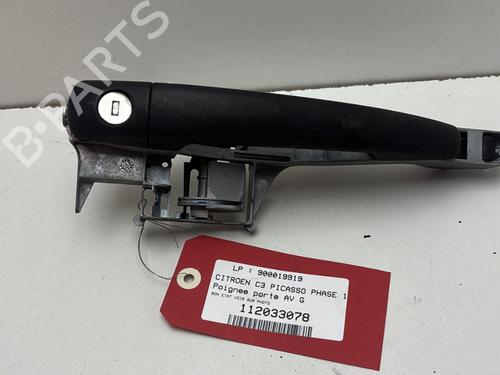 Used Front left exterior door handle CITROËN C3 Picasso (SH_) 1.6 VTi 120 (120 hp) 29365097