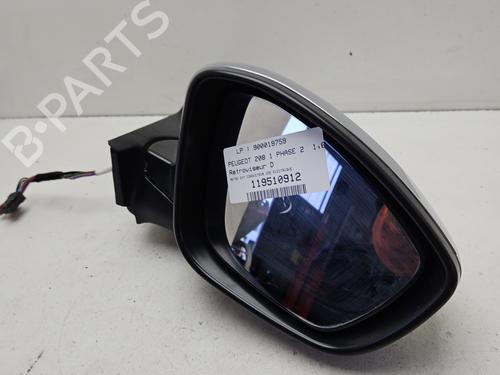 Used Right mirror PEUGEOT 208 I (CA_, CC_) 1.6 HDi / BlueHDi 75 (75 hp) 32182373
