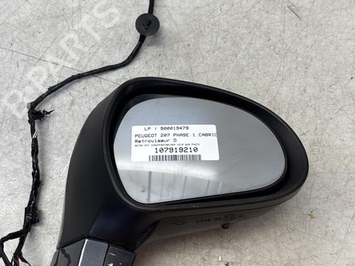 Right mirror PEUGEOT 207 CC (WD_) 1.6 HDi | BP29364790C27 