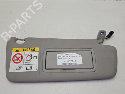Used Right sun visor OPEL MERIVA B MPV (S10) 1.4 (75) (120 hp) 31068805