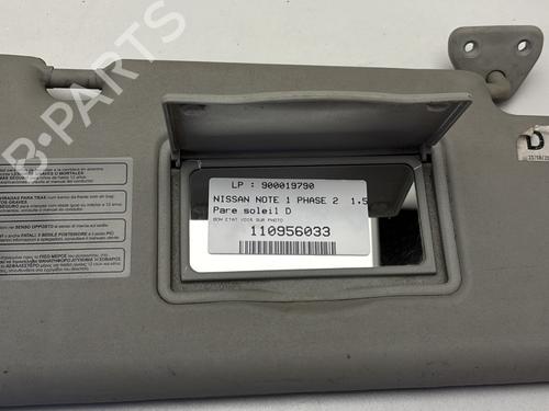 right-sun-visor-nissan-note-e11-ne11-2005-2006-2007-2008-2009-2010-2011-2012-2013-29361916 main image