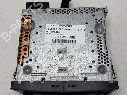 Radio PEUGEOT 207 (WA_, WC_) 1.4 HDi | BP30125631E6