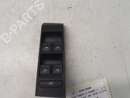 Used Left front window switch SKODA FABIA III (NJ3) 1.0 TSI (95 hp) 29362674