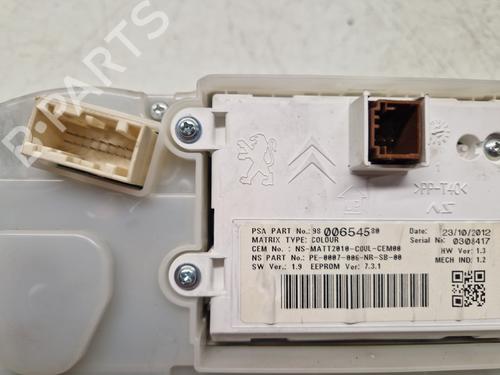 Instrument cluster PEUGEOT 208 I (CA_, CC_) 1.6 HDi | BP29366341C47 