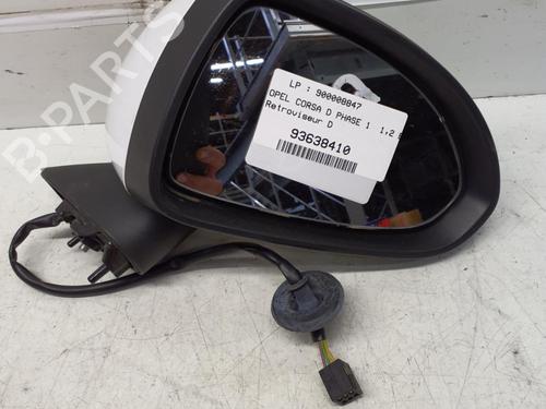 Used Right mirror OPEL CORSA D (S07) 1.2 LPG (L08, L68) (80 hp) 29366942