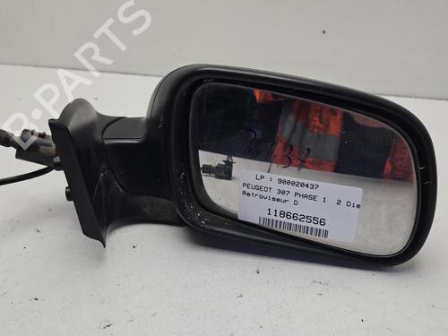 Used Right mirror PEUGEOT 307 (3A/C) 2.0 HDi 110 (107 hp) 31288360