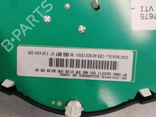 Kombinert Instrument CITROËN C3 II (SC_) 1.6 VTi 120 (120 hp) 29367528
