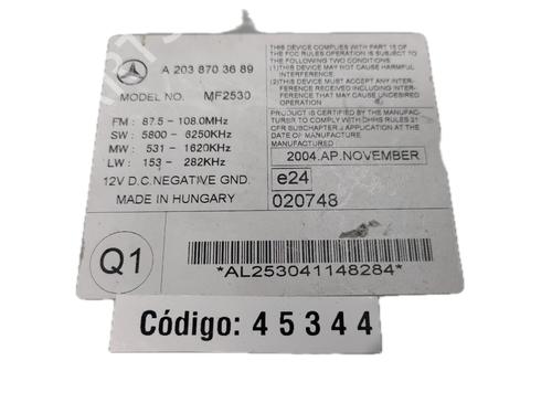 Sistema audio MERCEDES-BENZ C-CLASS (W203) C 220 CDI (203.006) | BP29773199E6 