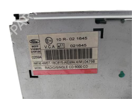 Radio FORD FOCUS II Estate Van 1.6 TDCi | BP29777576E6 