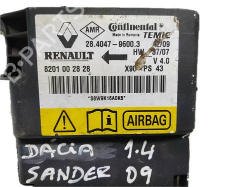 ECU airbags DACIA SANDERO 1.4 (BS0C, BS0A, BS0G, BS1F, BS0E) | BP29778745M53 