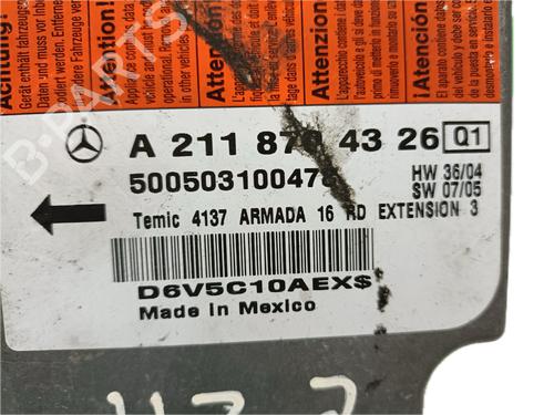 ECU airbags MERCEDES-BENZ E-CLASS (W211) E 220 CDI | BP29779038M53 