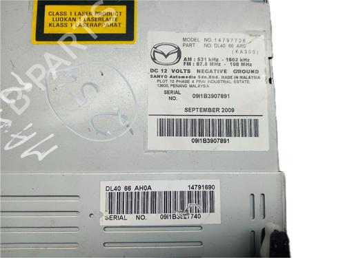 Radio MAZDA 2 (DE_, DH_) 1.4 MZR-CD | BP29780148E6