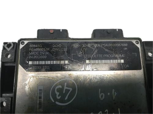 Elektronik Modul PEUGEOT 206 Hatchback (2A/C) 1.9 D | BP29783191M83