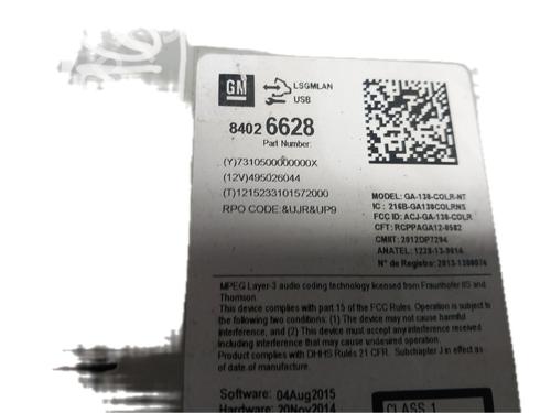 Radio OPEL ZAFIRA / ZAFIRA FAMILY B (A05) 1.7 CDTI (M75) | BP29786110E6 