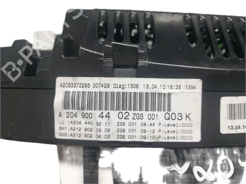 Instrument cluster MERCEDES-BENZ C-CLASS (W204) C 200 CDI (204.001) | BP29790697C47 