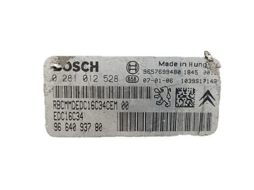 Engine control unit (ECU) PEUGEOT 206 SW (2E/K) 1.4 HDi | BP29797229M57 