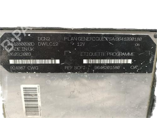 Engine control unit (ECU) PEUGEOT 206 Hatchback (2A/C) 1.9 D | BP29797513M57 