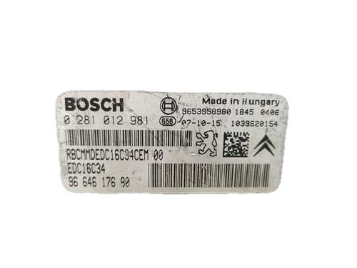 Engine control unit (ECU) CITROËN C4 Picasso I MPV (UD_) 1.6 HDi | BP29797556M57