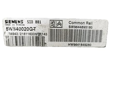 Engine control unit (ECU) PEUGEOT 307 (3A/C) 2.0 HDi 90 | BP29797574M57 