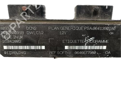 Engine control unit (ECU) CITROËN BERLINGO / BERLINGO FIRST Box Body/MPV (M_) 1.9 D (MBDJY) | BP29797936M57 