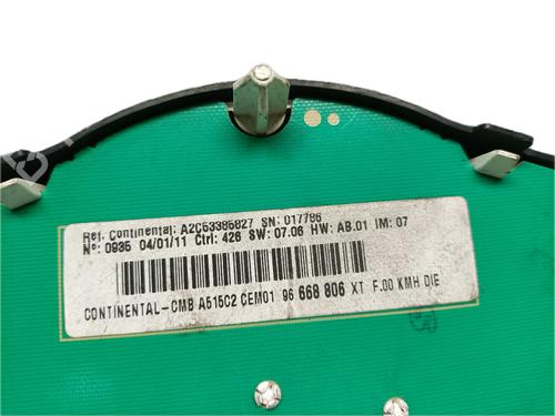 Instrument cluster CITROËN C3 II (SC_) 1.4 HDi 70 (SC8HZC, SC8HR0, SC8HP4) | BP29798874C47 