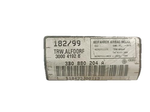 Passenger airbag VW PASSAT B5.5 (3B3) 1.9 TDI | BP29800134C10