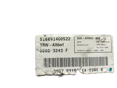 Right door airbag MERCEDES-BENZ S-CLASS (W220, V220) S 320 CDI (220.026, 220.126) | BP29800581C51 