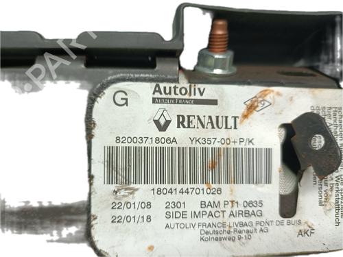 Left seat airbag RENAULT SCÉNIC III (JZ0/1_) 1.5 dCi | BP29801262C13