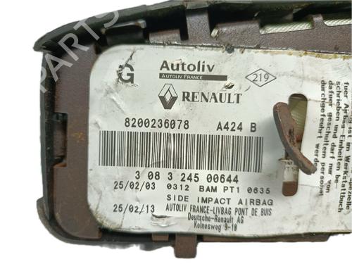 Left seat airbag RENAULT LAGUNA II (BG0/1_) 1.9 dCi | BP29801390C13 
