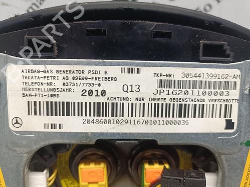 Driver airbag MERCEDES-BENZ C-CLASS (W204) C 200 CDI (204.007, 204.006) | BP29804564C9 