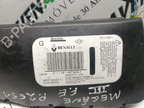 Left seat airbag RENAULT MEGANE III Grandtour (KZ0/1) 1.5 dCi (KZ09, KZ0D, KZ1G, KZ29, KZ14, KZ1W, KZ10, KZ1F,... | BP29804917C13 