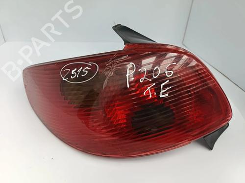 Used Left taillight PEUGEOT 206 Hatchback (2A/C) 1.4 HDi (69 hp) 30201680