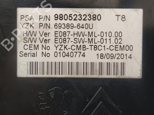 Instrument cluster PEUGEOT 5008 II (MC_, MJ_, MR_, M4_)  | BP16088269C47 