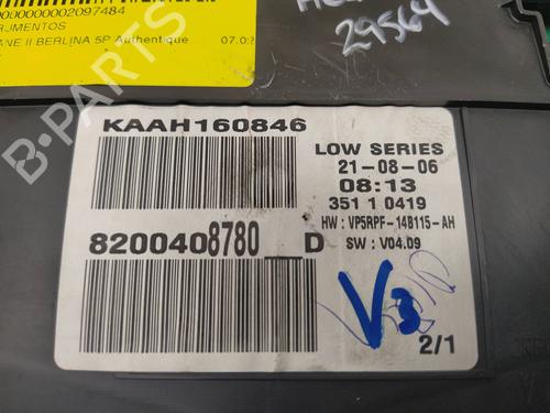 Instrument cluster RENAULT MEGANE II (BM0/1_, CM0/1_) 1.4 16V (BM0B, CM0B) | BP9906300C47 