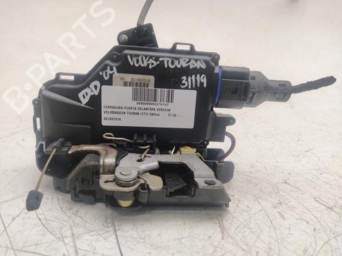 Front right lock VW TOURAN (1T1, 1T2) 2.0 TDI (136 hp) 14980922