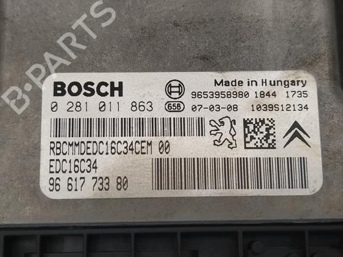 Engine control unit (ECU) PEUGEOT 307 (3A/C)  | BP17762363M57 
