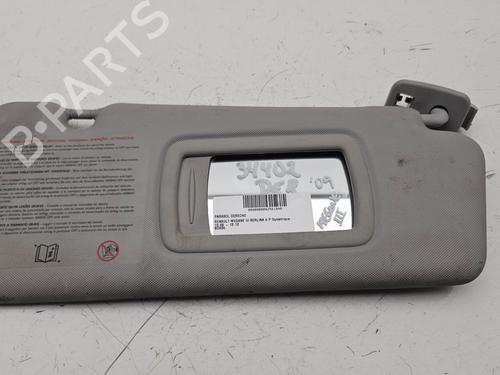 Højre solskærm RENAULT MEGANE III Hatchback (BZ0/1_, B3_) 1.6 16V (BZ1B, BZ1H) (110 hp) 31012948