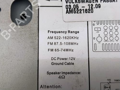 Radio VW PASSAT B6 (3C2)  | BP19423017E6 
