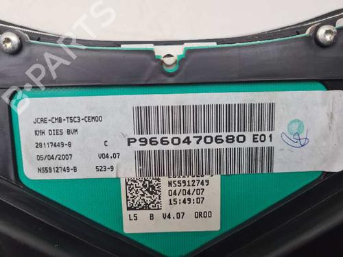 Instrument cluster PEUGEOT 307 Break (3E) 1.6 HDi 110 | BP6467222C47 
