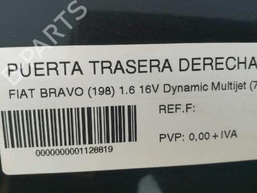 Right rear door FIAT BRAVO II (198_) 1.6 D Multijet (198AXH1B) | BP620218C5 