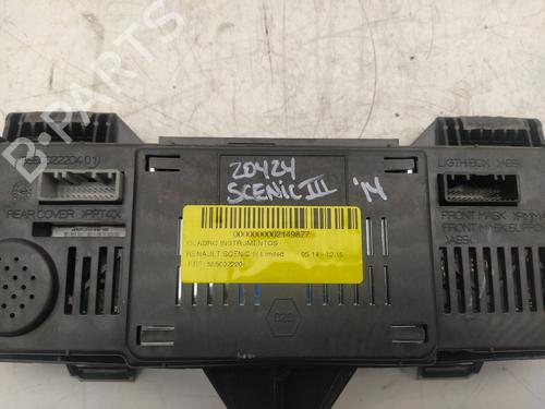 Instrument cluster RENAULT SCÉNIC III (JZ0/1_)  | BP10681123C47 